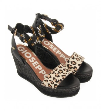 Comprar Gioseppo Sandalias de piel Basin negro, leopardo - tu tienda online  de Trekking