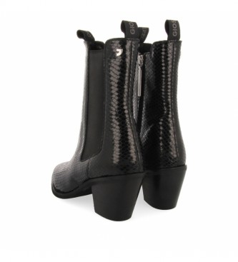 Gioseppo Stivali in pelle nera Disuk -Altezza tacco: 6.5cm-