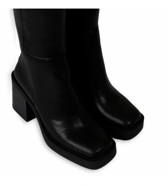 Gioseppo Goeblange Boots Black - Heel Height 7.5cm