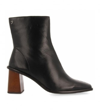 Gioseppo Consthum leather ankle boots black - Heel height 6cm