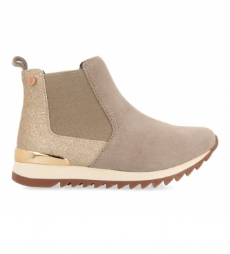 Gioseppo Linz beige leather ankle boots