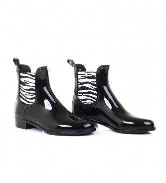 Gioseppo Katya botas de água preta - Altura do calcanhar: 4.5cm