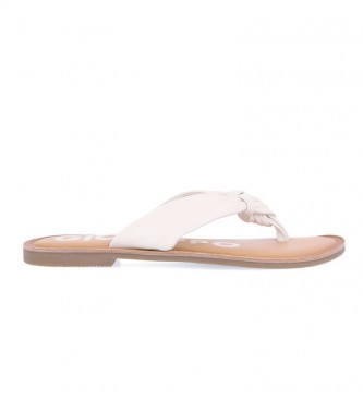 Gioseppo Minetto white leather sandals