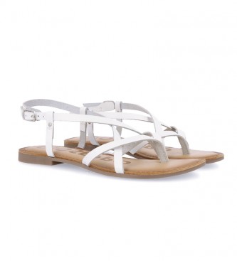 Gioseppo Vina leather sandals white
