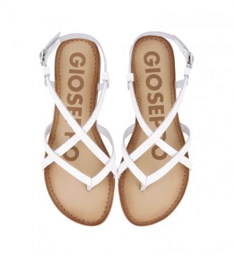 Gioseppo Vina leather sandals white