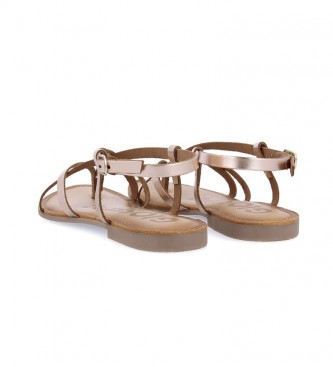 Gioseppo Vina pink gold leather sandals