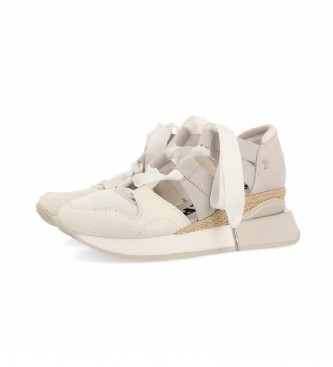 Gioseppo Sneakers type Espardilles leather Cincinnati white -Height of the heel: 5.5 cm