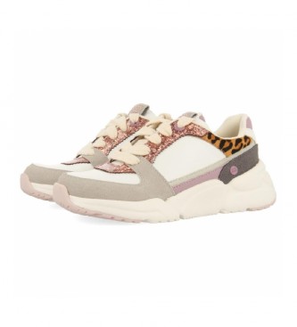 Gioseppo Sneakers Tinure bianche, stampa animalier