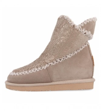 Gioseppo Eek beige leather boots