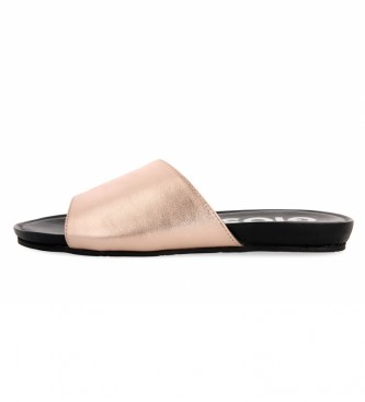 Gioseppo Sipsey Leather Flip Flops rose gold