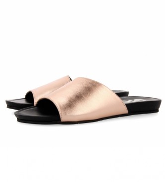 Gioseppo Sipsey Leather Flip Flops rose gold