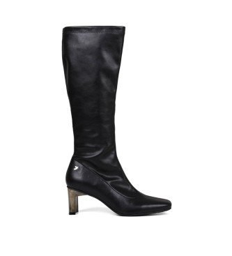 Gioseppo Leather Boots Obour black - Heel height 6cm 