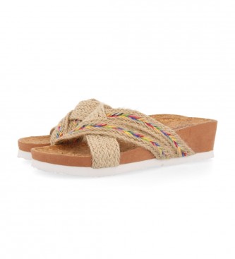Comprar Gioseppo Chanclas Pirayu beige -Altura cuña 5cm- - your online  Trekking store