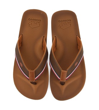 Gioseppo Brown Bascom flip-flops