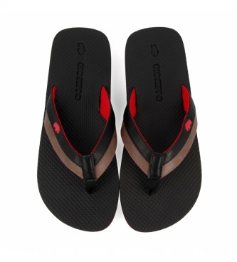 Gioseppo Dartford black flip-flops
