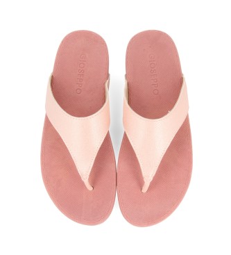 Gioseppo Loxley pink flip flops 