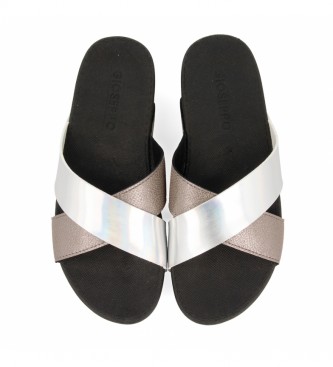 Gioseppo Flip flops Mina black, silver