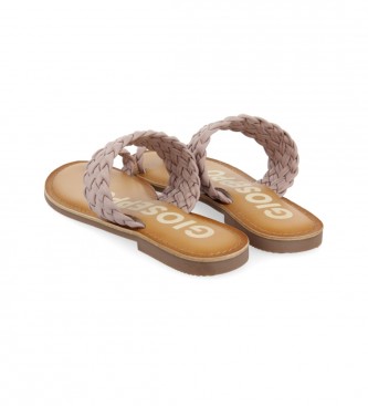 Gioseppo Mauve Tibagi leather sandals