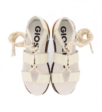 Gioseppo White Setif sandals