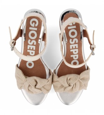 Gioseppo Olne beige sandals -Height wedge: 10 cm