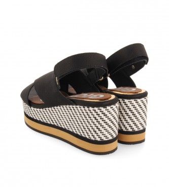 Gioseppo Ampere black sandals -Height: 8 cm