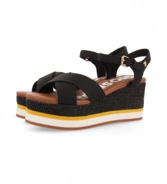 Gioseppo Black Seget sandals -Height: 8 cm