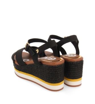Gioseppo Black Seget sandals -Height: 8 cm