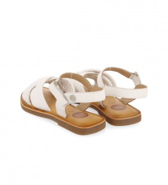 Gioseppo Vermezzo white leather sandals