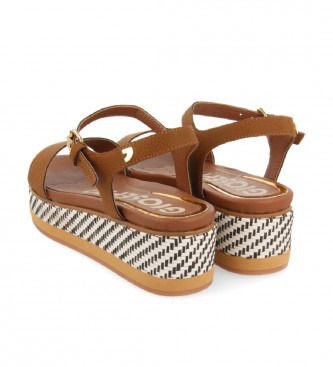 Gioseppo Arrey sandals brown -Platform height 6cm