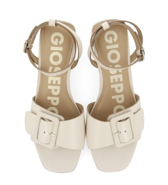 Gioseppo Beige Latrobe leather sandals