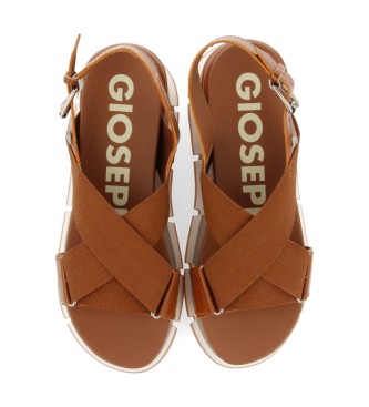 Gioseppo Brown Lamole Sandals