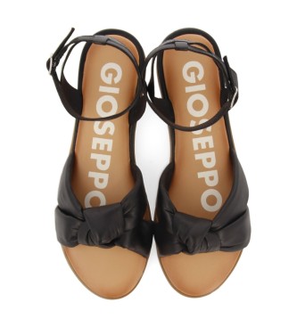 Gioseppo Egan leather sandals black