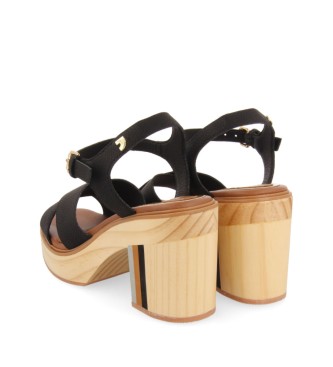 Gioseppo Willacy black sandals -Height: 9.5cm