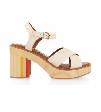Gioseppo White Willacy sandals -Height: 9.5cm