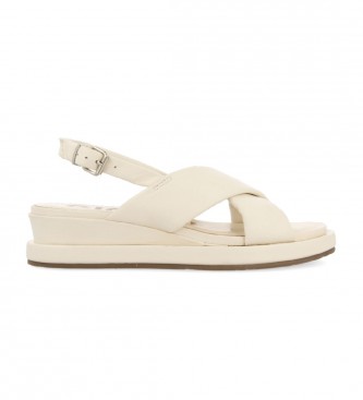 Gioseppo Off-white Heffin leather sandals
