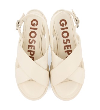 Gioseppo Off-white Heffin leather sandals