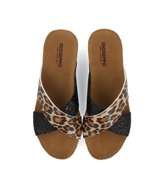 Gioseppo Cherasco leopard sandals -wedge height: 7cm