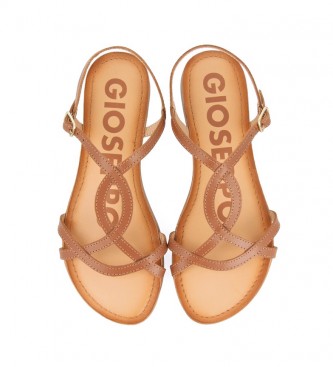 Gioseppo Navassa brown leather sandals