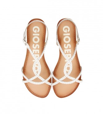 Gioseppo Leather Sandals Ossian white