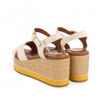 Gioseppo White Seget sandals -Height wedge: 8cm