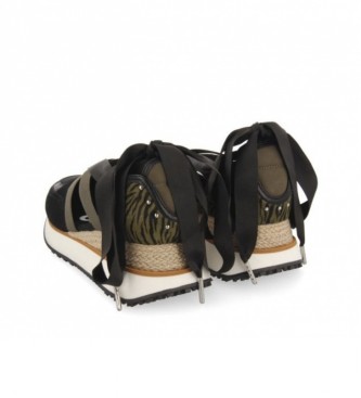 Gioseppo Sneakers type Espardilles Settala black -Height cua: 6cm