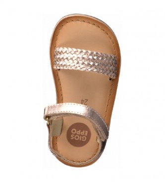 Gioseppo Volusia bronze leather sandals