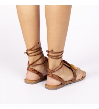 Gioseppo Sandalias de piel Vorkuta marrón - Tienda Esdemarca moda, calzado  y complementos - zapatos de marca y zapatillas de marca