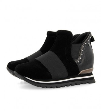 Gioseppo Hoscheid sapatos preto -inner wedge+sole altura: 5.8cm