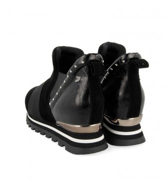 Gioseppo Hoscheid shoes black -inner wedge+sole height: 5.8cm