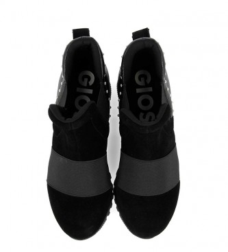 Gioseppo Hoscheid sapatos preto -inner wedge+sole altura: 5.8cm