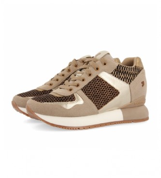 Gioseppo Sneakers Lilesand gold -Height of the wedge: 5,8cm