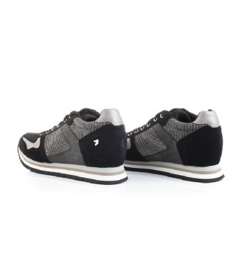 Gioseppo Black Nassu shoes - Inner wedge height + sole: 5.8cm
