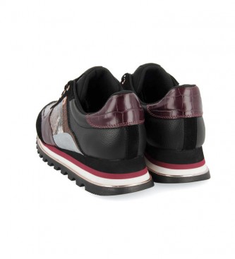 Gioseppo Oryol burgundy shoes - wedge height: 4cm