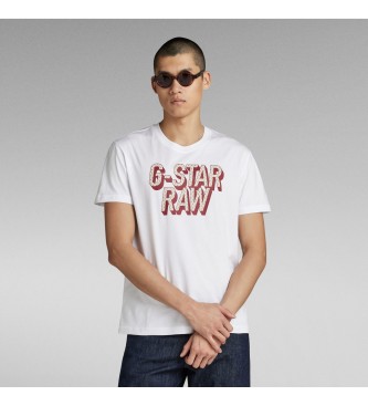 G-Star T-shirt com pontos 3D branca